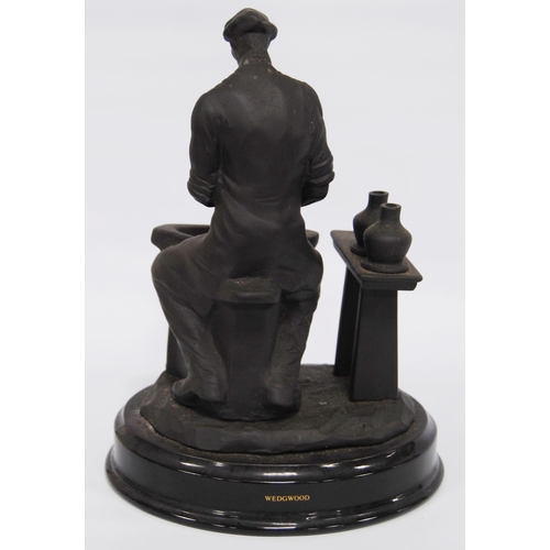 234 - Wedgwood limited edition basalt porcelain figure, 'Skills of the Nation - The Potter', designed by C... 