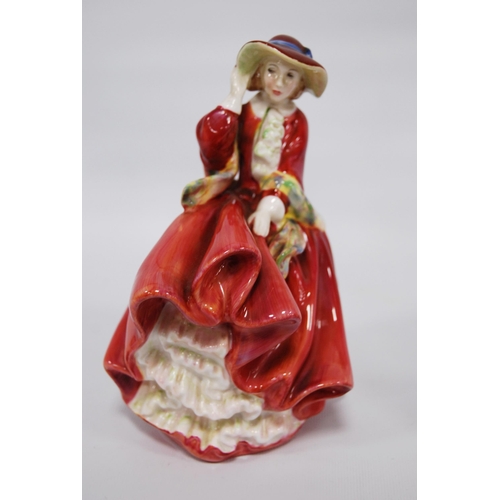 241 - Royal Doulton figure, 'Top o' the Hill', 1937, 18cm high, and another, 'Paisley Shawl', HN 1914, 16.... 