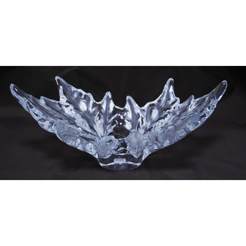 212 - Lalique of France Champs-Elysées glass bowl (20th century) with oak leaf design, Lalique of France l... 