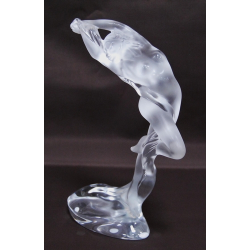 214 - Lalique of France clear and frosted figure in the form of a nude female (20th century), Lalique Pari... 