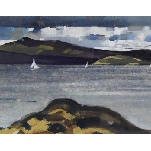 338 - Alexander (Sandy) Robb (Scottish, b. 1950)Orkney, c. 1988Gouache, 13.5cm x 17cm.  ARRAlexander ... 