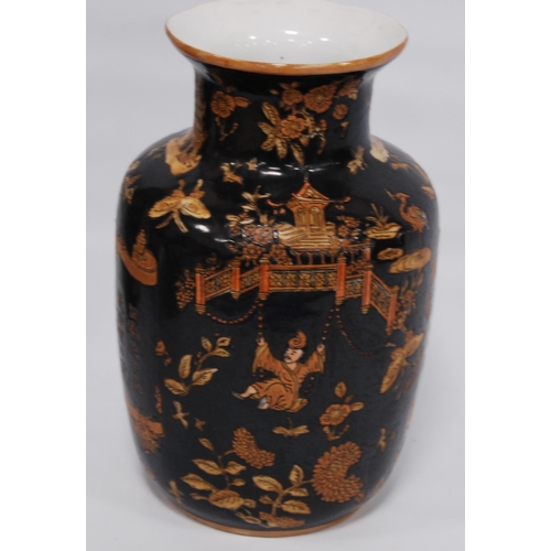 281 - Group of Chinese chinoiserie pottery (You Xian Ju Jianzhi - last quarter of the 20th century) to inc... 