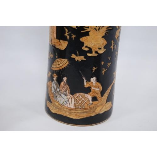 281 - Group of Chinese chinoiserie pottery (You Xian Ju Jianzhi - last quarter of the 20th century) to inc... 