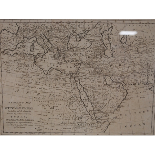 193 - Thomas Bowen (Welsh, c. 1733 - 1790)18th century hand-engraved 'A Correct Map of the Ottoman Empire'... 