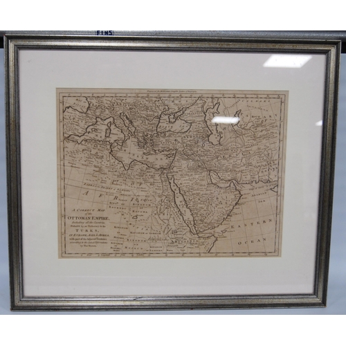 193 - Thomas Bowen (Welsh, c. 1733 - 1790)18th century hand-engraved 'A Correct Map of the Ottoman Empire'... 