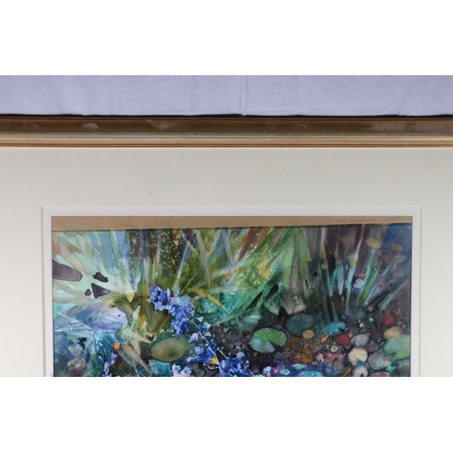 320 - JEAN B MARTIN RSW (Scottish b1947) *ARR* Waterlilies and Goldfish Watercolour, unsigned, 69cm x 51cm... 