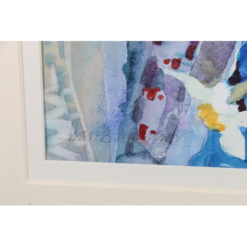 321 - JEAN B MARTIN RSW (Scottish b1947) *ARR* Anemones and Narcissi Watercolour, unsigned, 56cm x 39cm, f... 