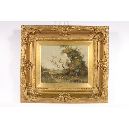 340 - ANDREW REID (Scottish 1830-1902?) A Song of Evening Oil painting, signed lower left, 18cm x 23cm, gi... 