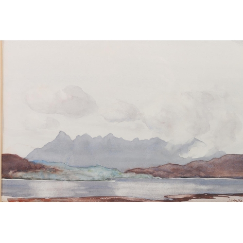 250 - JOHN MCKILLOP (Scottish b1888) The Road to Largo Fife Watercolour, signed lower right, 23cm x 33cm, ... 