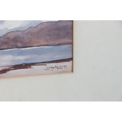 250 - JOHN MCKILLOP (Scottish b1888) The Road to Largo Fife Watercolour, signed lower right, 23cm x 33cm, ... 