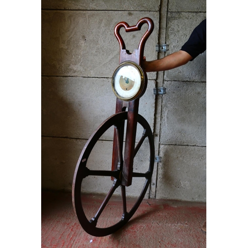 738 - Early 19th century Waywiser by W Harris & Co. measuring wheel, with brass and polished metal dia... 