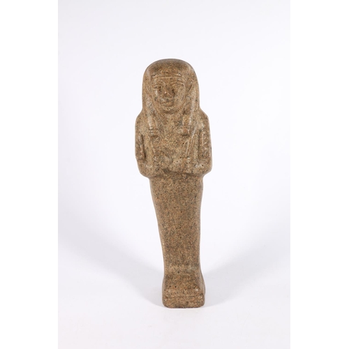 519 - Egyptian Ushabti funerary type figure, 39cm tall.