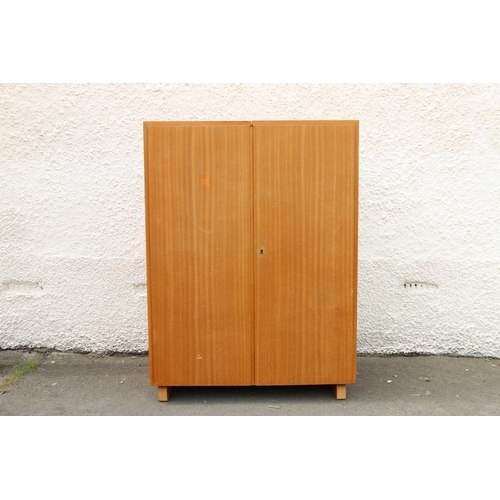 595 - Teak mid-century 'Magic Box' desk, probably by Mummenthaler & Meier of Switzerland, 83 x 103 x 5... 