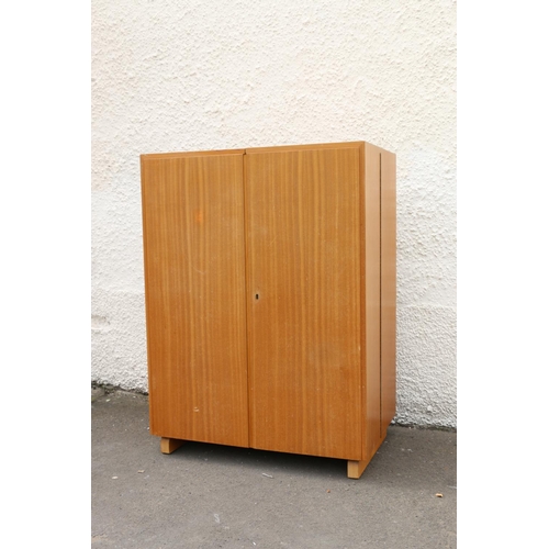 595 - Teak mid-century 'Magic Box' desk, probably by Mummenthaler & Meier of Switzerland, 83 x 103 x 5... 