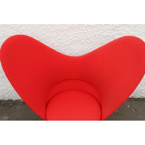 596 - Mid-century design heart cone chair, designed by Verner Panton (Danish 1926-1998) for Vitra.