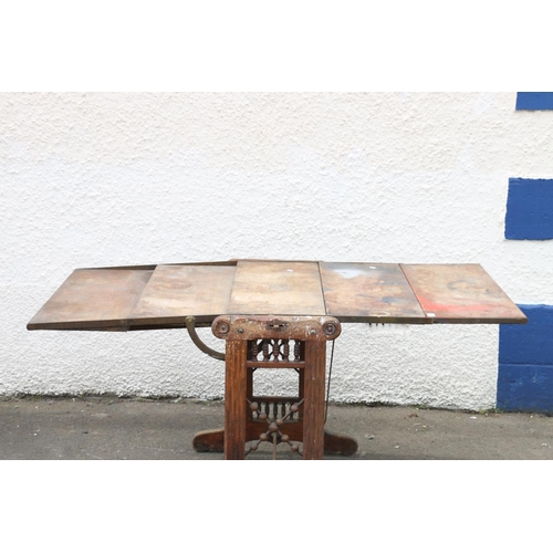 605 - Antique metamorphic bookcase/table, 