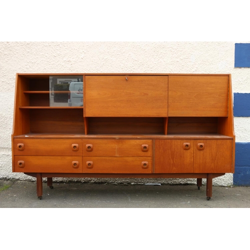 613 - Mid-20th century design teak sideboard or highboard.