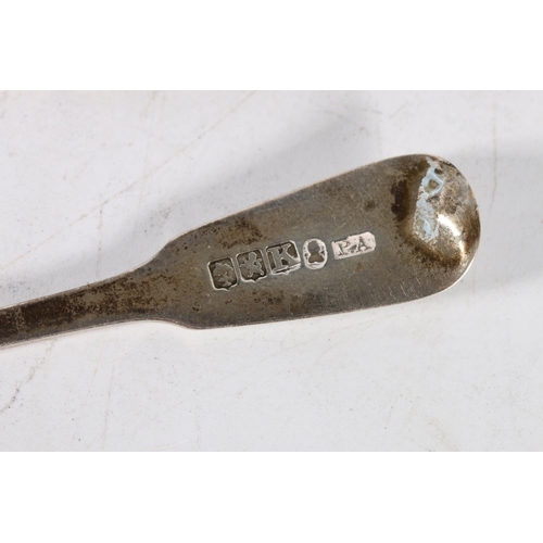 50E - A group of Scottish Provincial and other silver to include a Georgian silver teaspoon of double stru... 