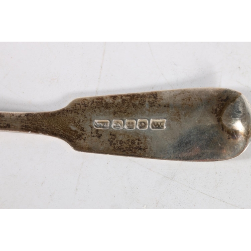 50E - A group of Scottish Provincial and other silver to include a Georgian silver teaspoon of double stru... 