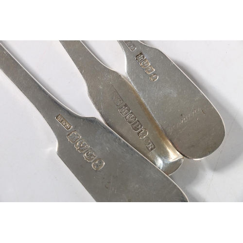 50J - Scottish silver flatware by Marshall & Sons of Edinburgh, to include five tablespoons (four with... 