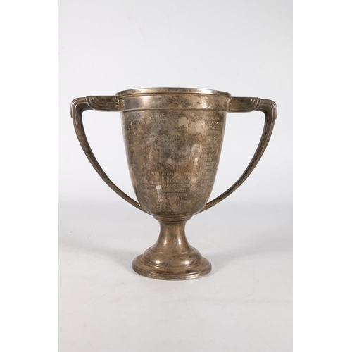 54 - George V silver prize cup trophy 'Presented by A Kilpatrick 1967' by Hamilton and Inches, Edinburgh,... 