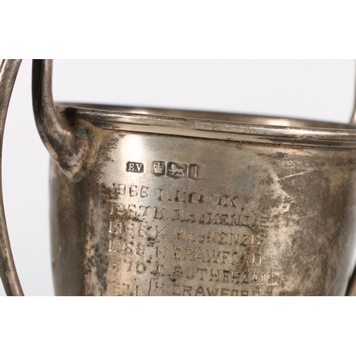 55 - Silver prize cup 'The Jack Christie Trophy presented to M of P B and W Bowling Club Nov 1967' by Wil... 