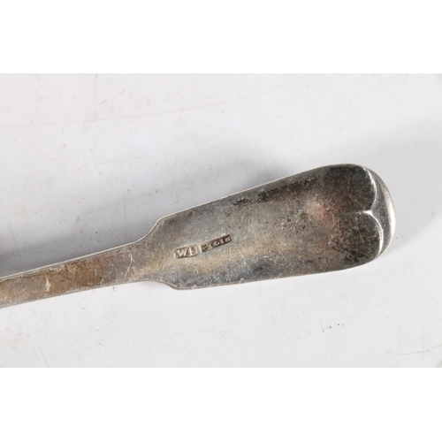 64 - Scottish Provincial, a rare antique silver fish knife by William Ferguson of Elgin, marks 'WF E... 