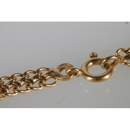 150 - Italian 18ct gold bracelet stamped 'star 62 AR 750' for Oreficeria Aretina di Tavanti & C. of Ar... 