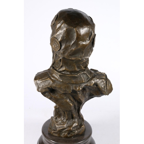 367 - After Emmanuel Villanis (1858-1914), bronze bust 