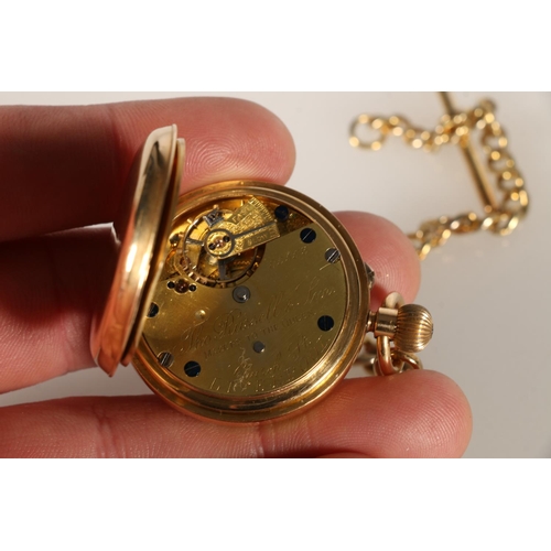 118 - 18ct gold open-faced keyless pocket watch by Thomas Russell and Sons of Church Street Liverpool, the... 