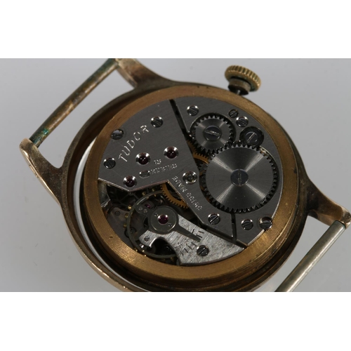 167 - Gents 9ct gold Tudor wristwatch with Swiss 15 jewel Tudor movement, the backplate marked 'Dennison m... 