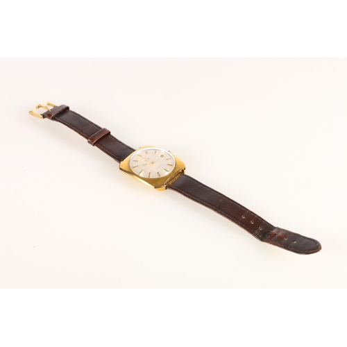 79 - Gents Omega De Ville automatic wristwatch with gold-plated bezel, 4cm x 3.5cm.