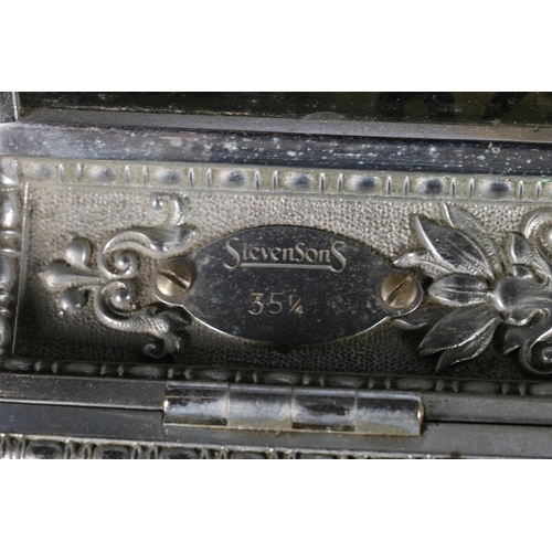 408 - Early 20th c. chrome plated American National cash registerwith Stevensons of Manchester labels, 43 ... 