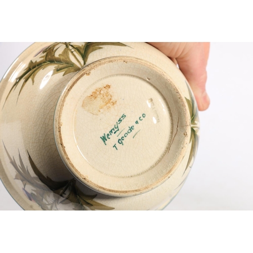 489 - Wemyss pottery thistle pattern slop bowl, impressed 'Wemyss' mark to the base and painted 'Wemyss T ... 