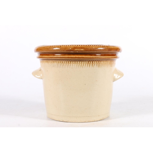 495 - Antique stoneware Thistle Dairy Company 2lb crock by Buchan of Portobello, 13.5cm tall.