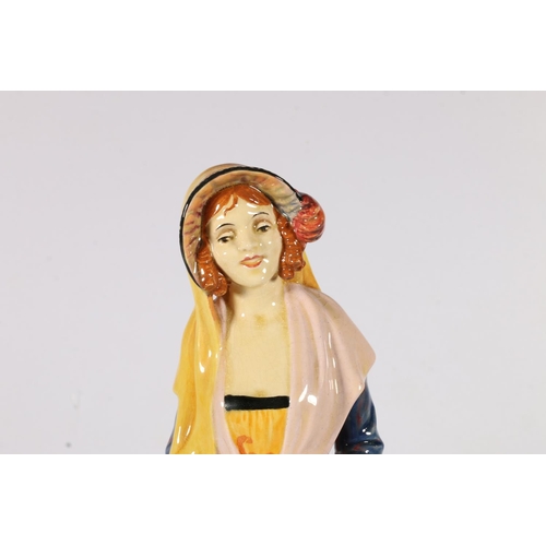 505 - 1920's Royal Doulton figure, Sylvia, 28cm.