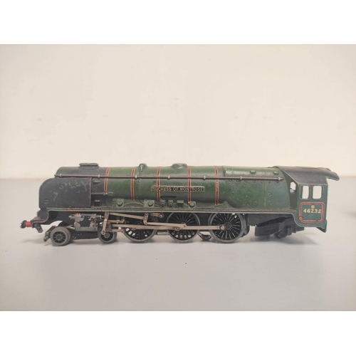 128 - Three 00 gauge Hornby Dublo locomotives including A4 4-6-2 Golden Fleece Type L 11 60030, EDL12 &lsq... 