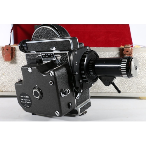 394 - Bolex 16mm cinecam fitted with ESM DC motor unit and KERN Vario-Switar H16 RX lens.The fitted case c... 