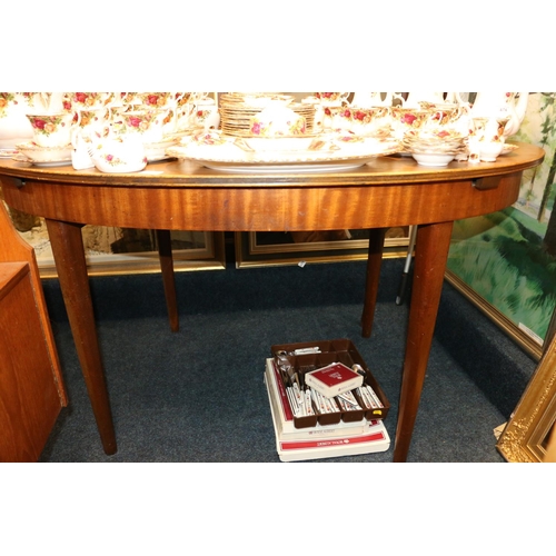 601K - Grieves & Thomas teak oval extending dining table. 