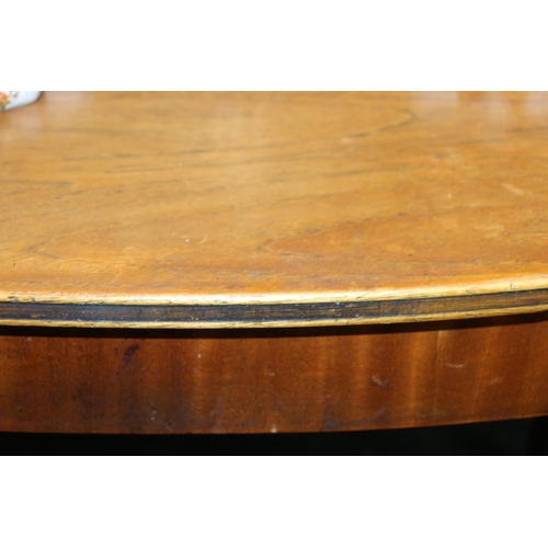 601K - Grieves & Thomas teak oval extending dining table. 