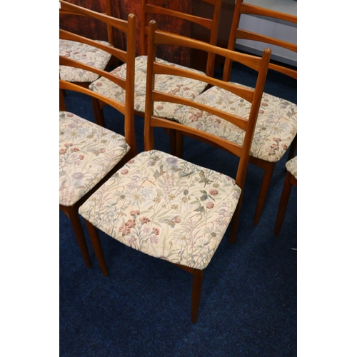 601L - Grieves & Thomas style set of six teak dining chairs. 