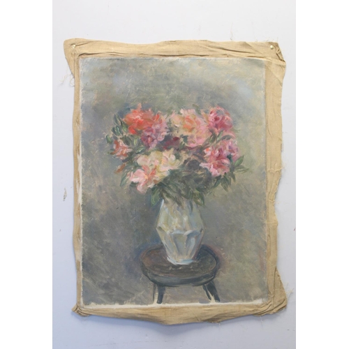 231 - Stella Steyn (Irish 1907-1987)Still life of Roses in a vaseOil on board53.5cm x 38.5cmalso other sti... 