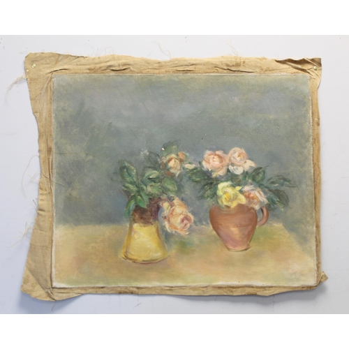 231 - Stella Steyn (Irish 1907-1987)Still life of Roses in a vaseOil on board53.5cm x 38.5cmalso other sti... 