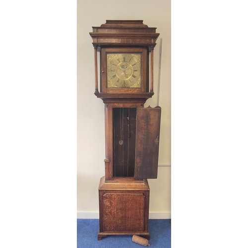 366 - 18th century oak cased 30 hour longcase clock by Thomas Lister of Halifax (1745-1814), the brass dia... 