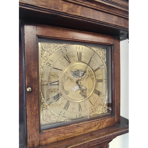 366 - 18th century oak cased 30 hour longcase clock by Thomas Lister of Halifax (1745-1814), the brass dia... 