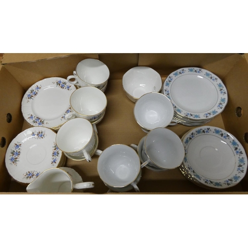 172 - Two floral china tea sets.