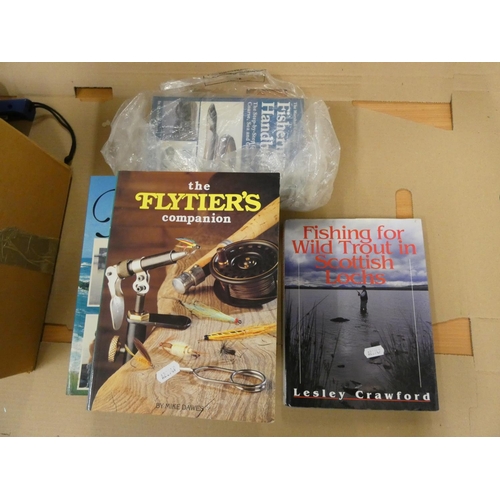 242 - Box of fly fishing books.