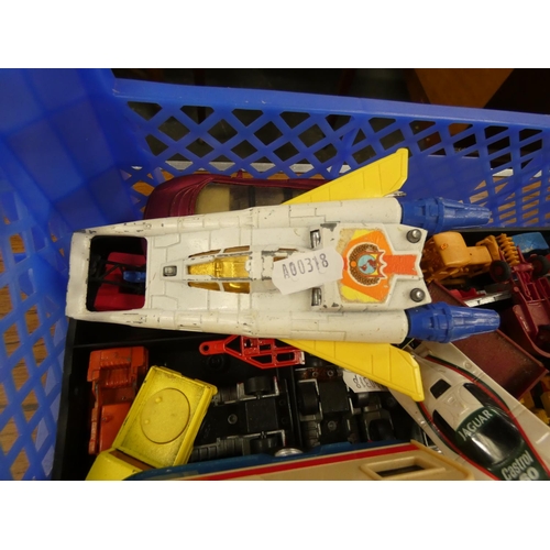 277 - Collection of die cast cars including Buck Roger's Star Fighter.