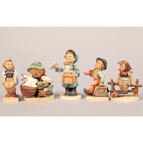 148 - A collection of Goebel figures, condiment set, etc