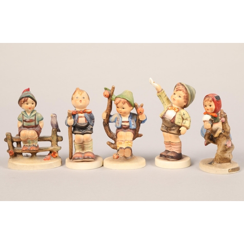 148 - A collection of Goebel figures, condiment set, etc